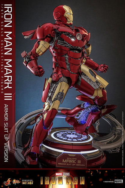 Iron Man Movie Masterpiece Diecast Actionfigur 1/6 Iron Man Mark III (Armor Suit Up Version) 32 cm Image 6
