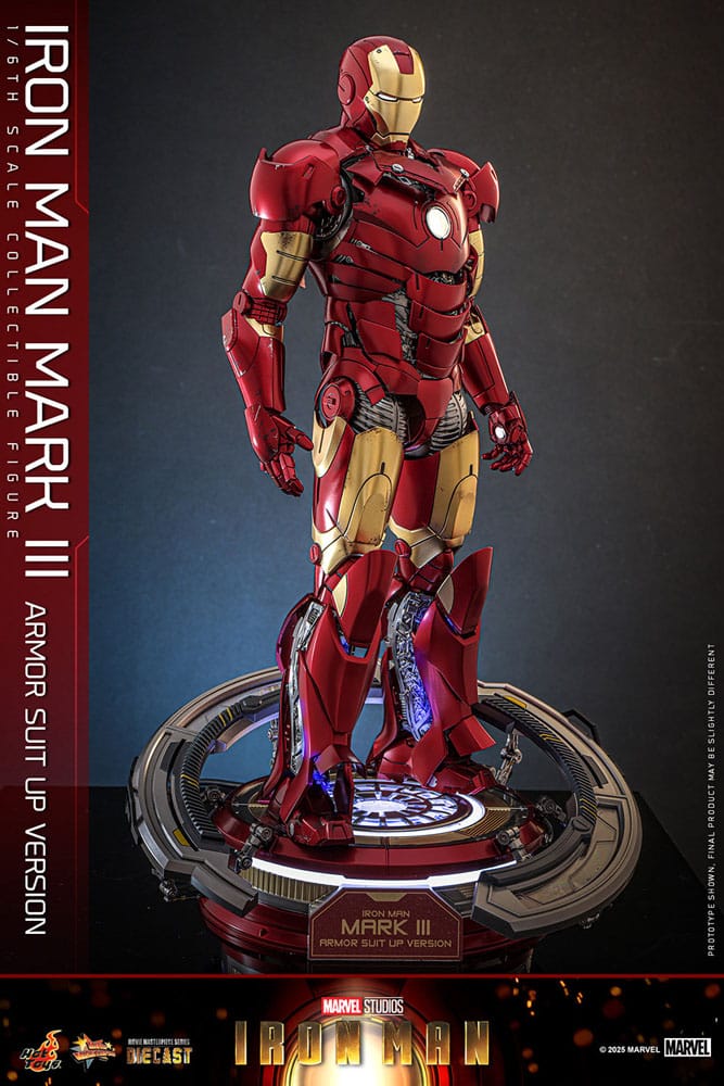 Iron Man Movie Masterpiece Diecast Actionfigur 1/6 Iron Man Mark III (Armor Suit Up Version) 32 cm Image 7