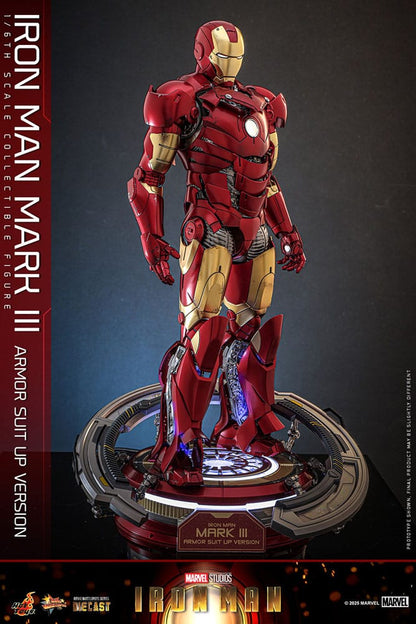 Iron Man Movie Masterpiece Diecast Actionfigur 1/6 Iron Man Mark III (Armor Suit Up Version) 32 cm Image 7