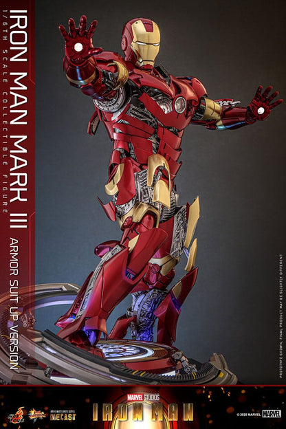 Iron Man Movie Masterpiece Diecast Actionfigur 1/6 Iron Man Mark III (Armor Suit Up Version) 32 cm Image 8