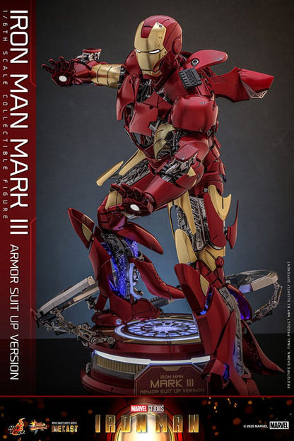 Iron Man Movie Masterpiece Diecast Actionfigur 1/6 Iron Man Mark III (Armor Suit Up Version) 32 cm Image 10