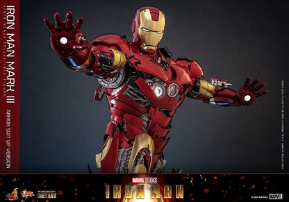 Iron Man Movie Masterpiece Diecast Actionfigur 1/6 Iron Man Mark III (Armor Suit Up Version) 32 cm Image 13