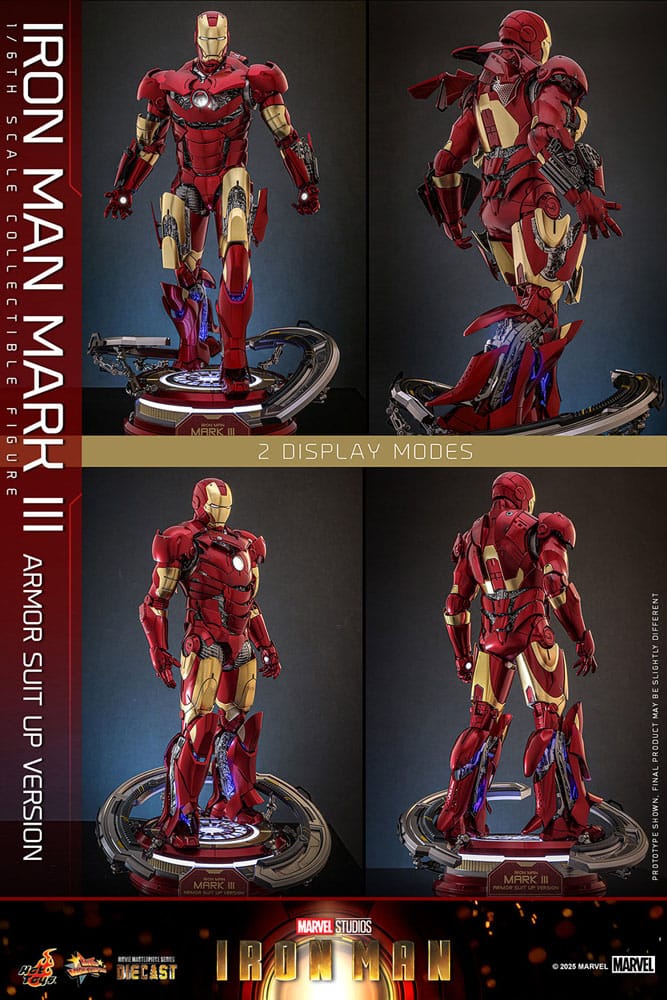 Iron Man Movie Masterpiece Diecast Actionfigur 1/6 Iron Man Mark III (Armor Suit Up Version) 32 cm Image 14