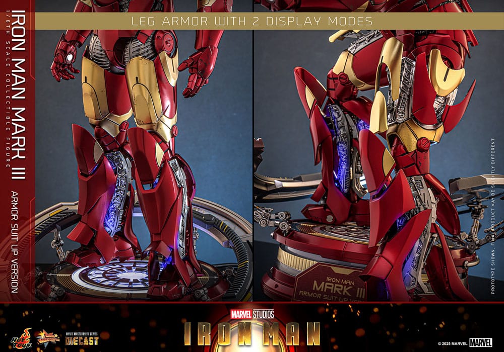 Iron Man Movie Masterpiece Diecast Actionfigur 1/6 Iron Man Mark III (Armor Suit Up Version) 32 cm Image 15