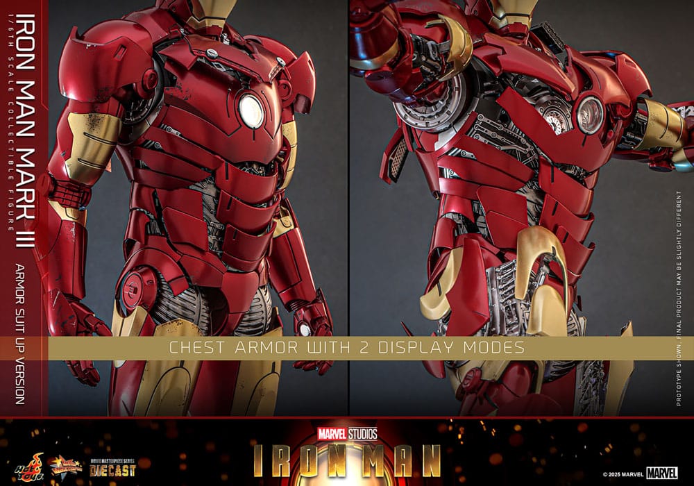 Iron Man Movie Masterpiece Diecast Actionfigur 1/6 Iron Man Mark III (Armor Suit Up Version) 32 cm Image 16