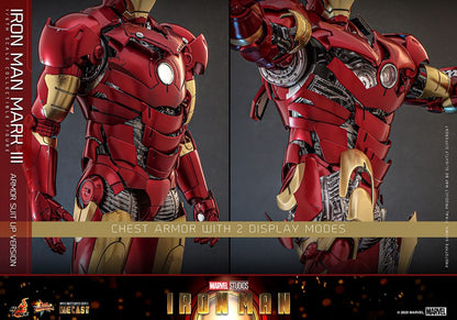 Iron Man Movie Masterpiece Diecast Actionfigur 1/6 Iron Man Mark III (Armor Suit Up Version) 32 cm Image 16