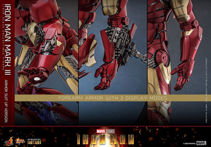 Iron Man Movie Masterpiece Diecast Actionfigur 1/6 Iron Man Mark III (Armor Suit Up Version) 32 cm Image 17