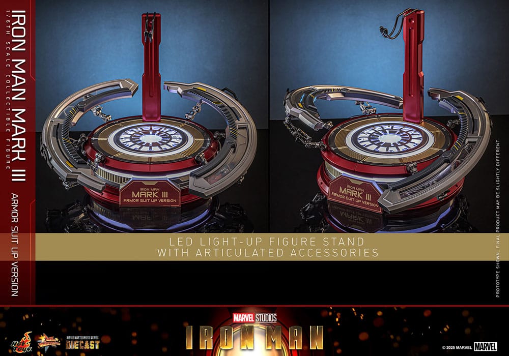 Iron Man Movie Masterpiece Diecast Actionfigur 1/6 Iron Man Mark III (Armor Suit Up Version) 32 cm Image 18