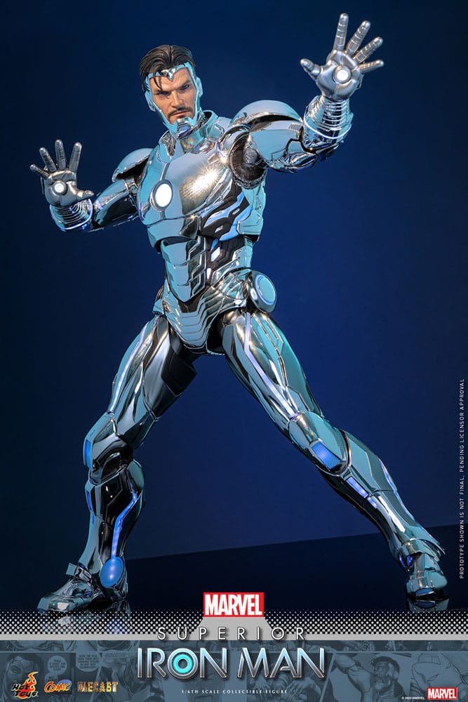 Marvel Comic Diecast Masterpiece Actionfigur 1/6 Superior Iron Man 32 cm Image 4