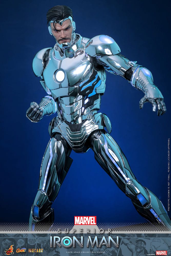 Marvel Comic Diecast Masterpiece Actionfigur 1/6 Superior Iron Man 32 cm Image 7
