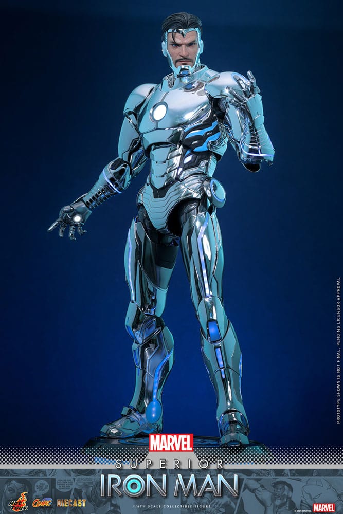 Marvel Comic Diecast Masterpiece Actionfigur 1/6 Superior Iron Man 32 cm Image 9