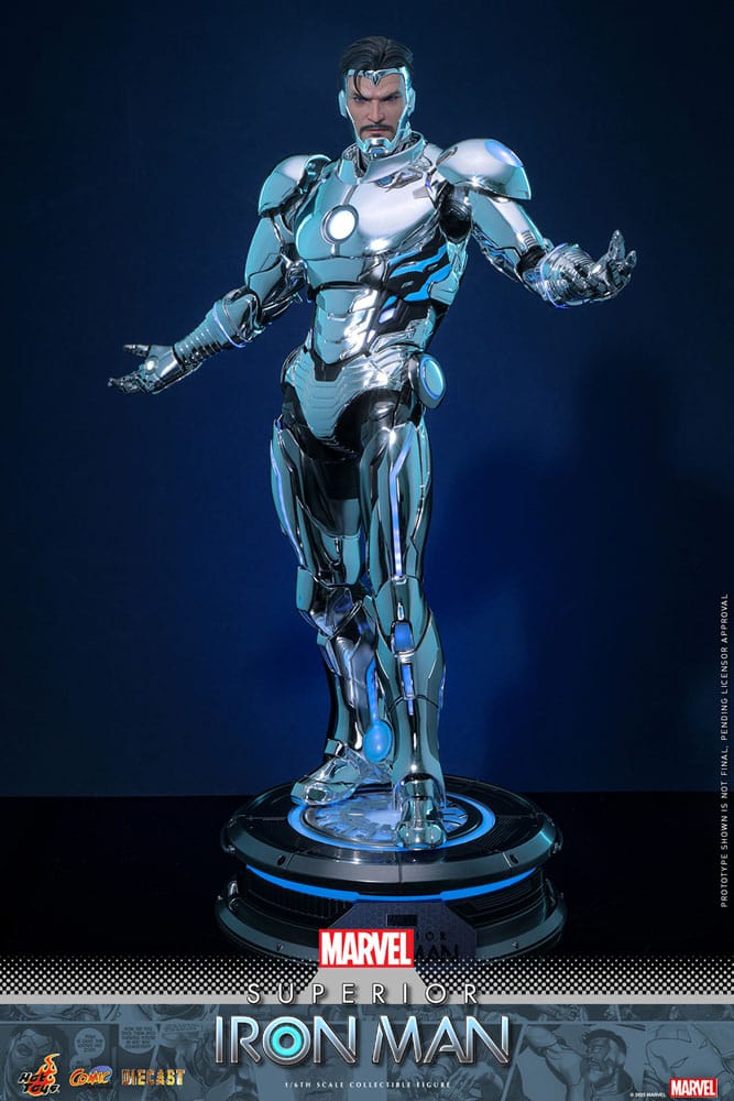 Marvel Comic Diecast Masterpiece Actionfigur 1/6 Superior Iron Man 32 cm Image 10