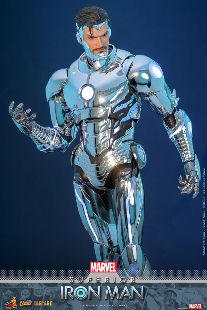 Marvel Comic Diecast Masterpiece Actionfigur 1/6 Superior Iron Man 32 cm Image 12