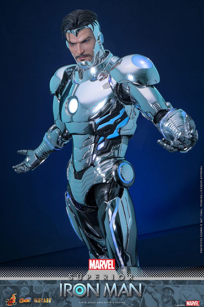 Marvel Comic Diecast Masterpiece Actionfigur 1/6 Superior Iron Man 32 cm Image 13