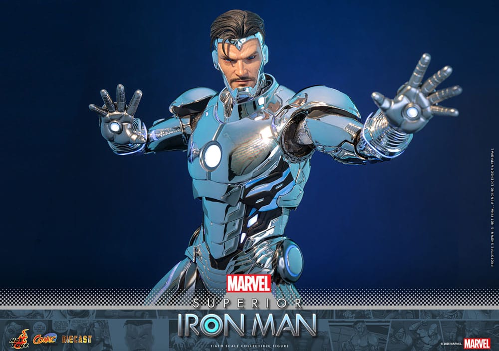 Marvel Comic Diecast Masterpiece Actionfigur 1/6 Superior Iron Man 32 cm Image 14