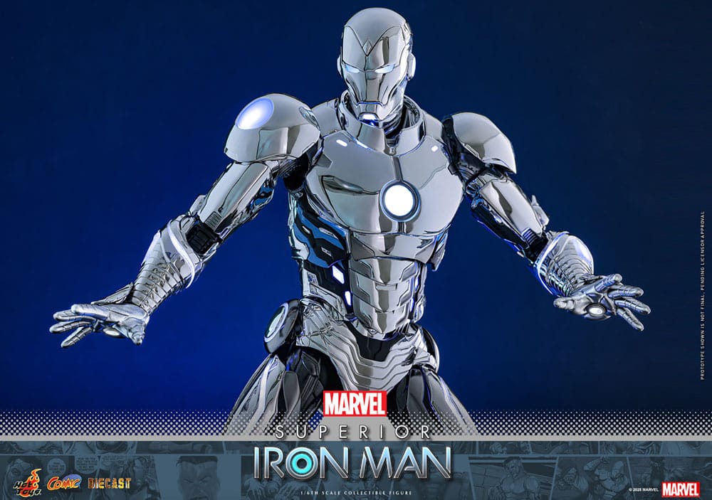Marvel Comic Diecast Masterpiece Actionfigur 1/6 Superior Iron Man 32 cm Image 16