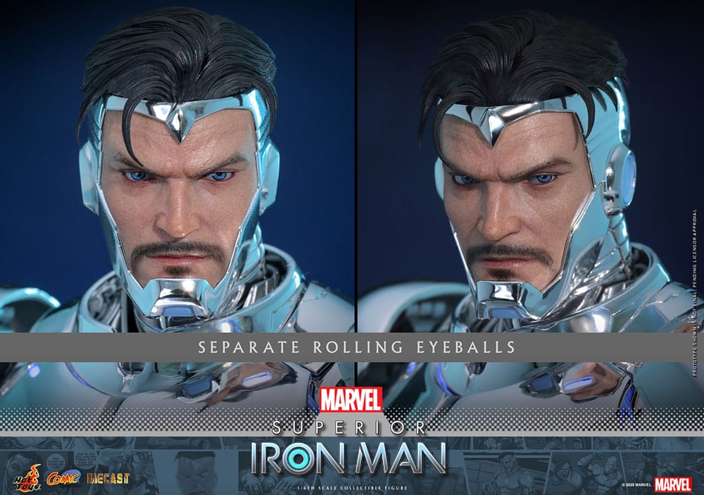 Marvel Comic Diecast Masterpiece Actionfigur 1/6 Superior Iron Man 32 cm Image 19