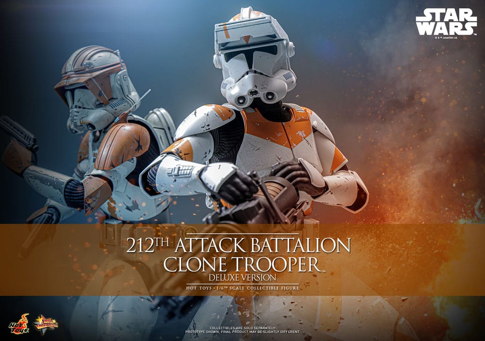 Star Wars: The Clone Wars Actionfigur 1/6 212th Attack Battalion Clone Trooper Deluxe Version 30 cm Image 2