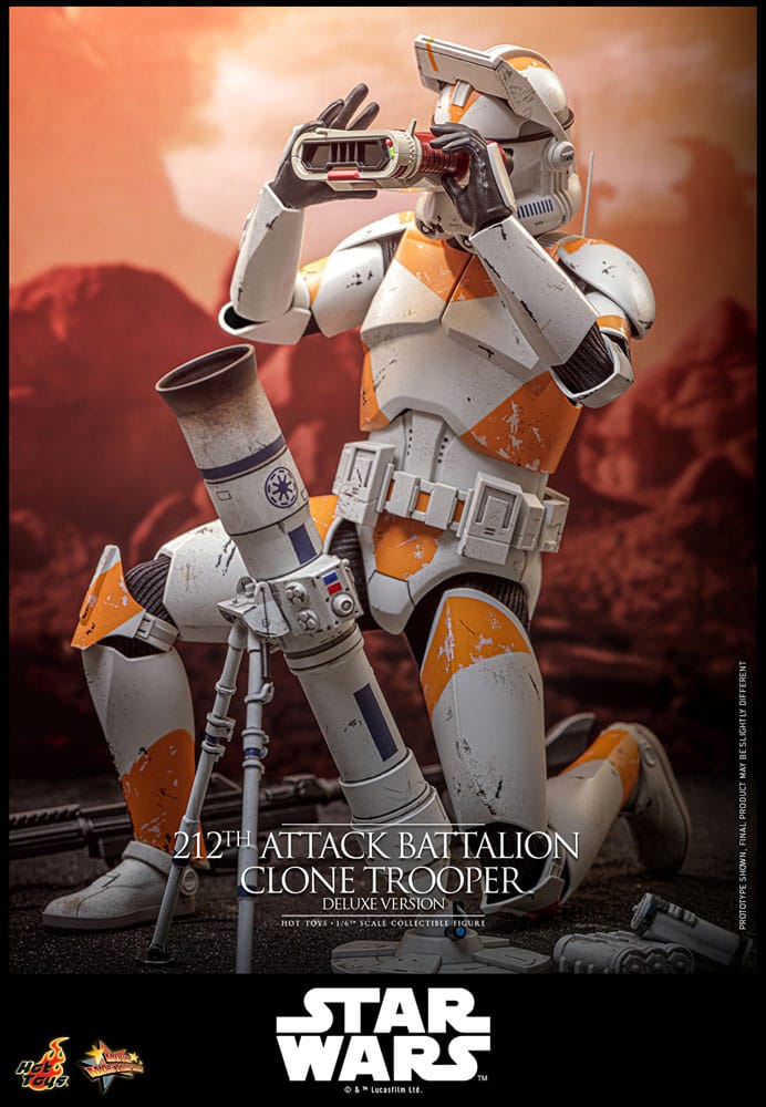Star Wars: The Clone Wars Actionfigur 1/6 212th Attack Battalion Clone Trooper Deluxe Version 30 cm Image 28