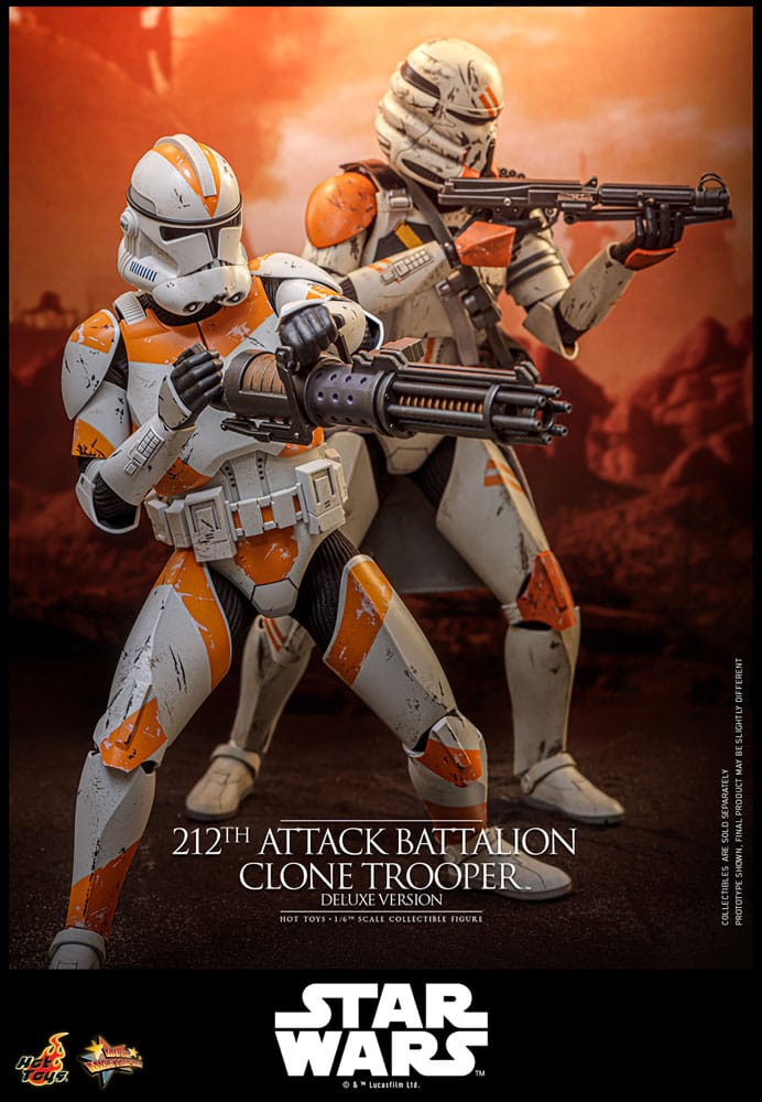 Star Wars: The Clone Wars Actionfigur 1/6 212th Attack Battalion Clone Trooper Deluxe Version 30 cm Image 29