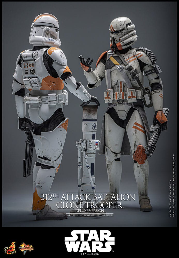 Star Wars: The Clone Wars Actionfigur 1/6 212th Attack Battalion Clone Trooper Deluxe Version 30 cm Image 30