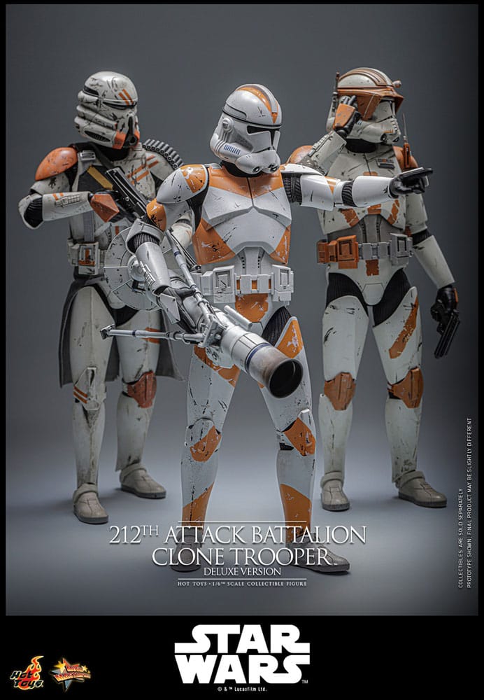 Star Wars: The Clone Wars Actionfigur 1/6 212th Attack Battalion Clone Trooper Deluxe Version 30 cm Image 31
