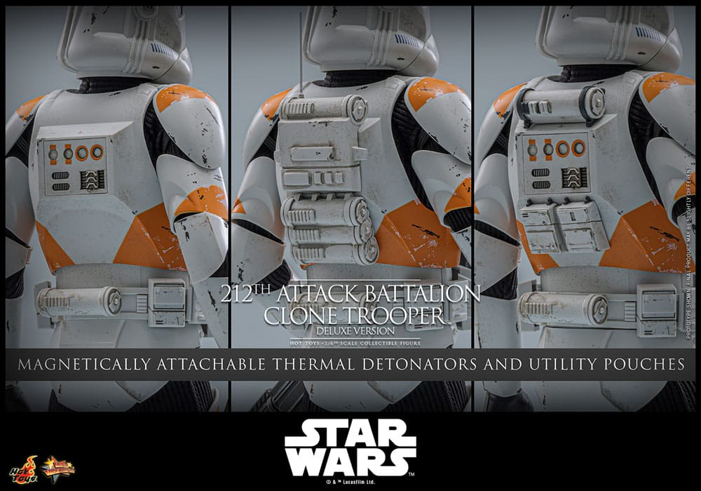 Star Wars: The Clone Wars Actionfigur 1/6 212th Attack Battalion Clone Trooper Deluxe Version 30 cm Image 32
