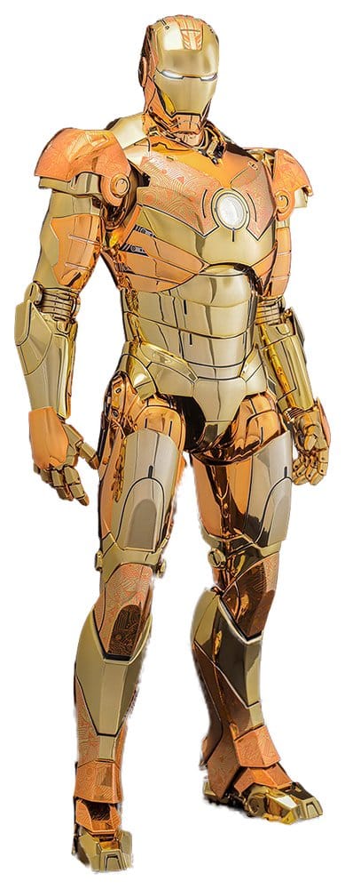 Iron Man Movie Masterpiece Diecast Actionfigur 1/6 Iron Man Mark III (Golden & Copper Gold Version) Hot Toys Exclusive 33 cm Image 1