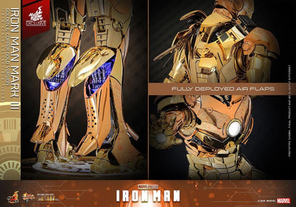Iron Man Movie Masterpiece Diecast Actionfigur 1/6 Iron Man Mark III (Golden & Copper Gold Version) Hot Toys Exclusive 33 cm Image 12