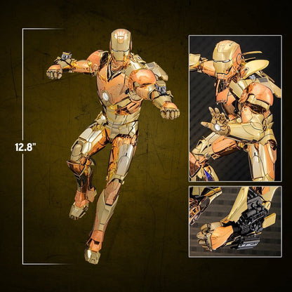 Iron Man Movie Masterpiece Diecast Actionfigur 1/6 Iron Man Mark III (Golden & Copper Gold Version) Hot Toys Exclusive 33 cm Image 15