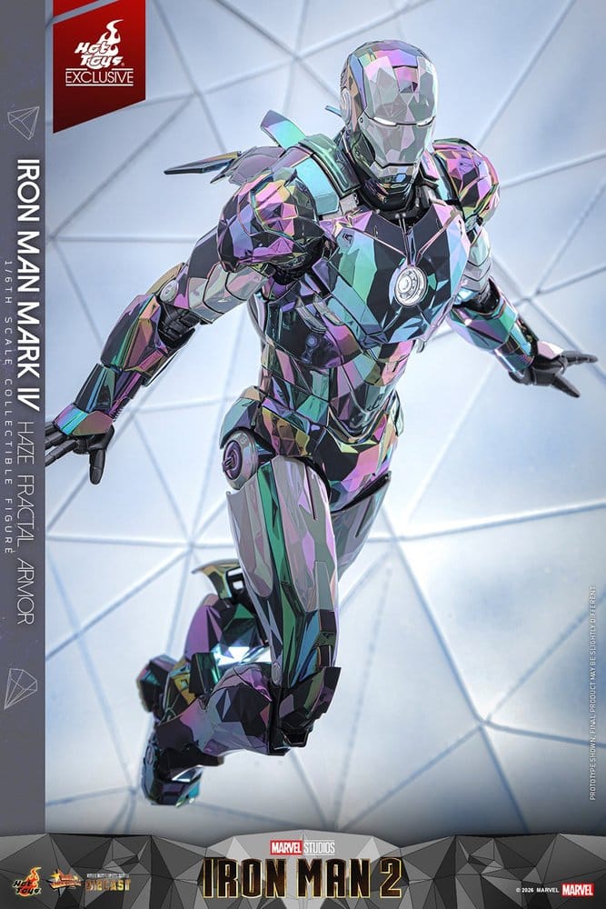 Iron Man 2 Actionfigur 1/6 Iron Man Mark IV (Haze Fractal Armor) 33 cm Image 4