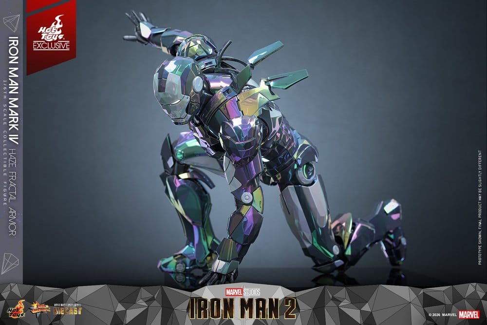 Iron Man 2 Actionfigur 1/6 Iron Man Mark IV (Haze Fractal Armor) 33 cm Image 9
