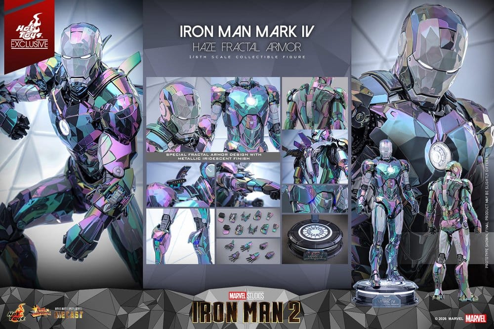Iron Man 2 Actionfigur 1/6 Iron Man Mark IV (Haze Fractal Armor) 33 cm Image 23