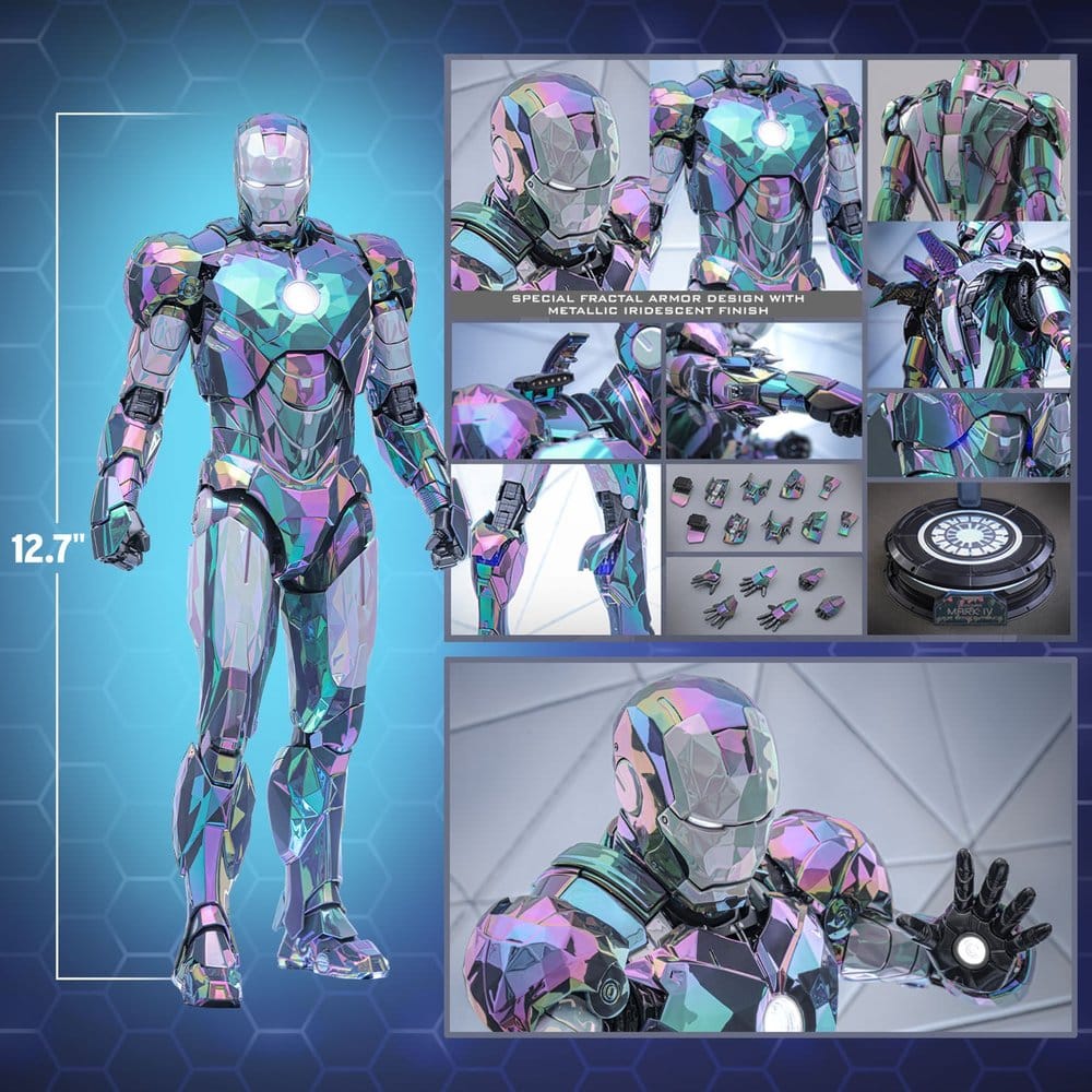 Iron Man 2 Actionfigur 1/6 Iron Man Mark IV (Haze Fractal Armor) 33 cm Image 24
