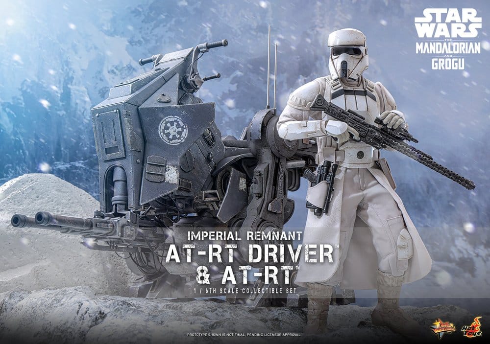 Star Wars: The Mandalorian & Grogu Movie Masterpiece Actionfiguren Set 1/6 Imperial Remnant AT-RT Driver & AT-RT 60 cm Image 8