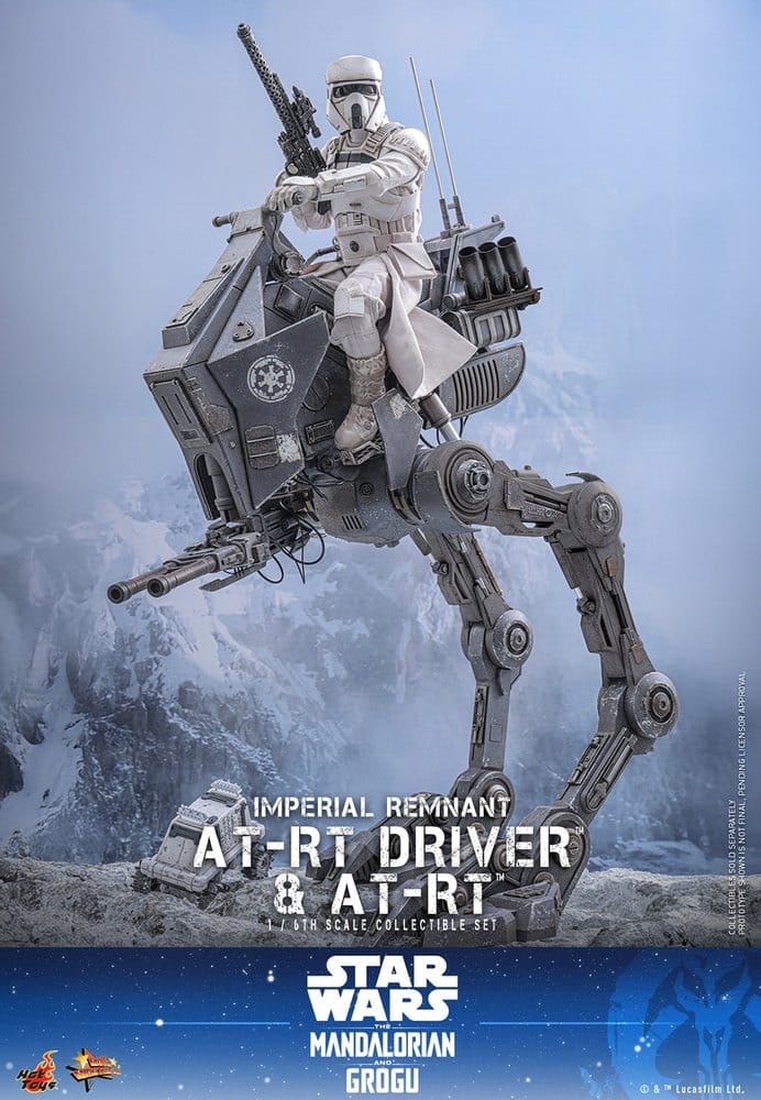 Star Wars: The Mandalorian & Grogu Movie Masterpiece Actionfiguren Set 1/6 Imperial Remnant AT-RT Driver & AT-RT 60 cm Image 10