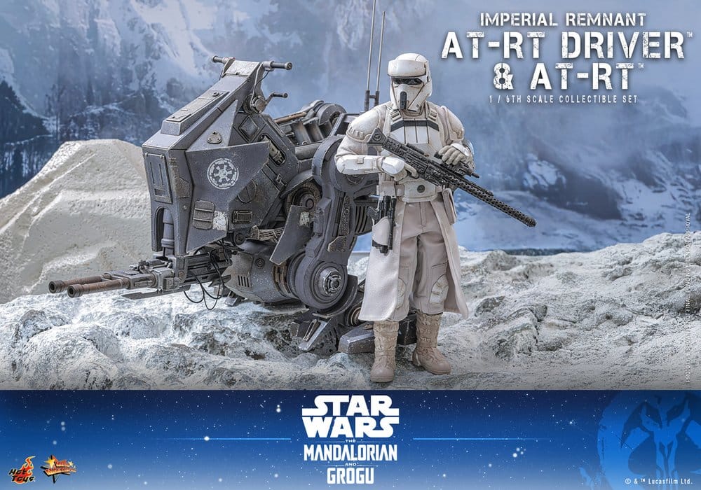 Star Wars: The Mandalorian & Grogu Movie Masterpiece Actionfiguren Set 1/6 Imperial Remnant AT-RT Driver & AT-RT 60 cm Image 11