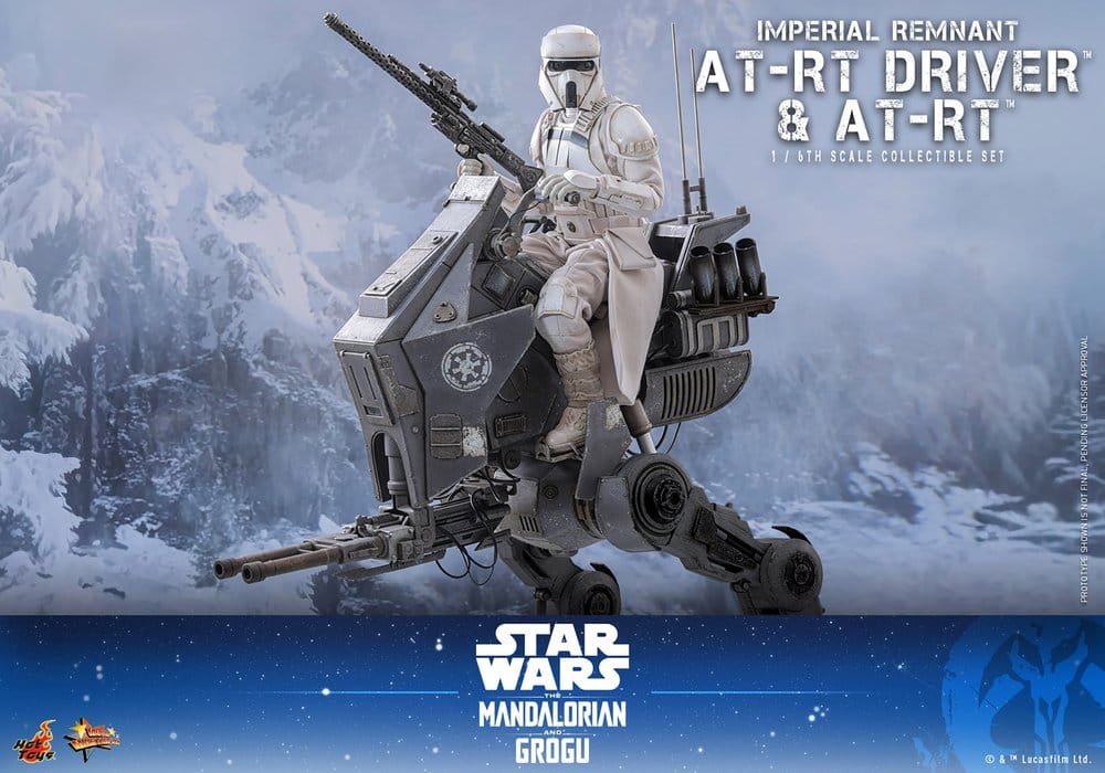 Star Wars: The Mandalorian & Grogu Movie Masterpiece Actionfiguren Set 1/6 Imperial Remnant AT-RT Driver & AT-RT 60 cm Image 12