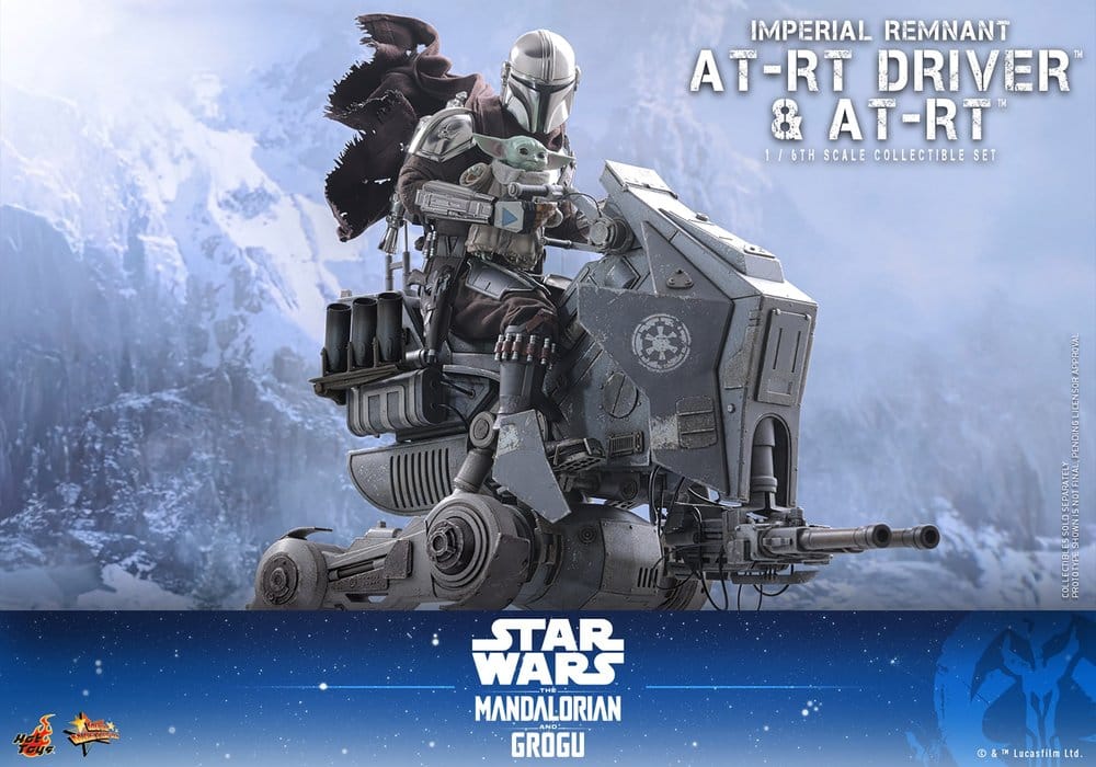 Star Wars: The Mandalorian & Grogu Movie Masterpiece Actionfiguren Set 1/6 Imperial Remnant AT-RT Driver & AT-RT 60 cm Image 13