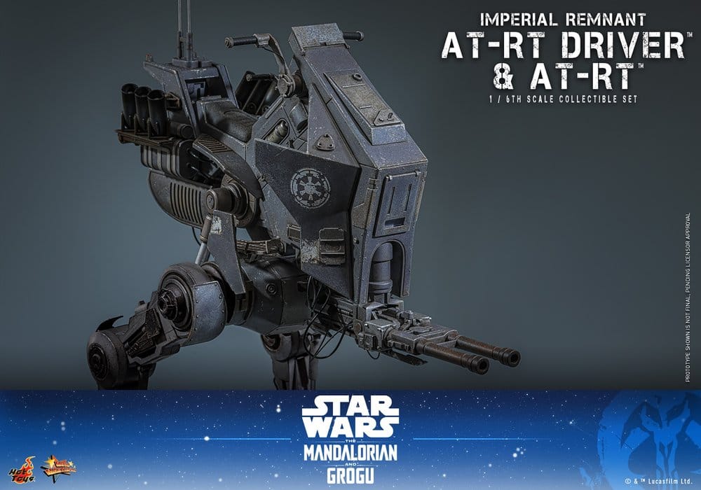 Star Wars: The Mandalorian & Grogu Movie Masterpiece Actionfiguren Set 1/6 Imperial Remnant AT-RT Driver & AT-RT 60 cm Image 15