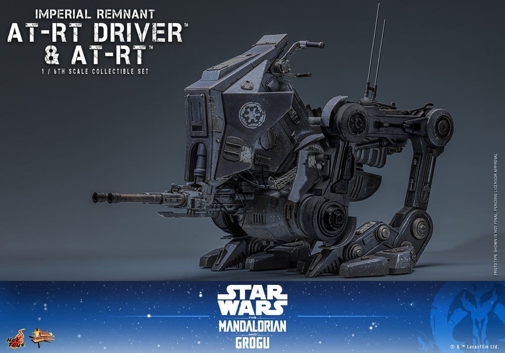 Star Wars: The Mandalorian & Grogu Movie Masterpiece Actionfiguren Set 1/6 Imperial Remnant AT-RT Driver & AT-RT 60 cm Image 16
