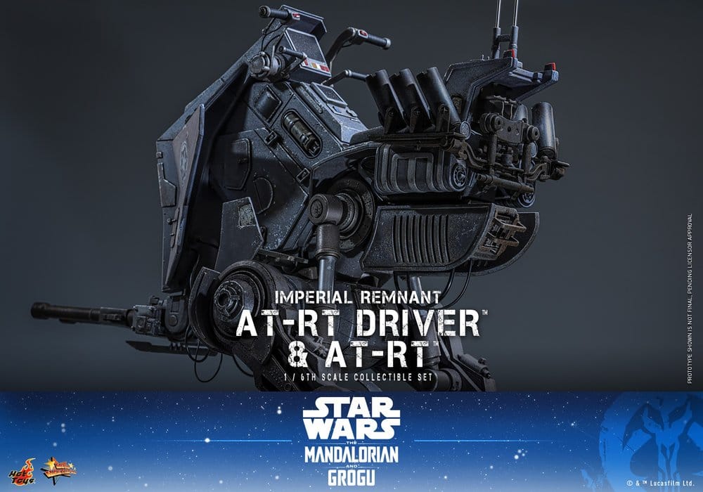 Star Wars: The Mandalorian & Grogu Movie Masterpiece Actionfiguren Set 1/6 Imperial Remnant AT-RT Driver & AT-RT 60 cm Image 17