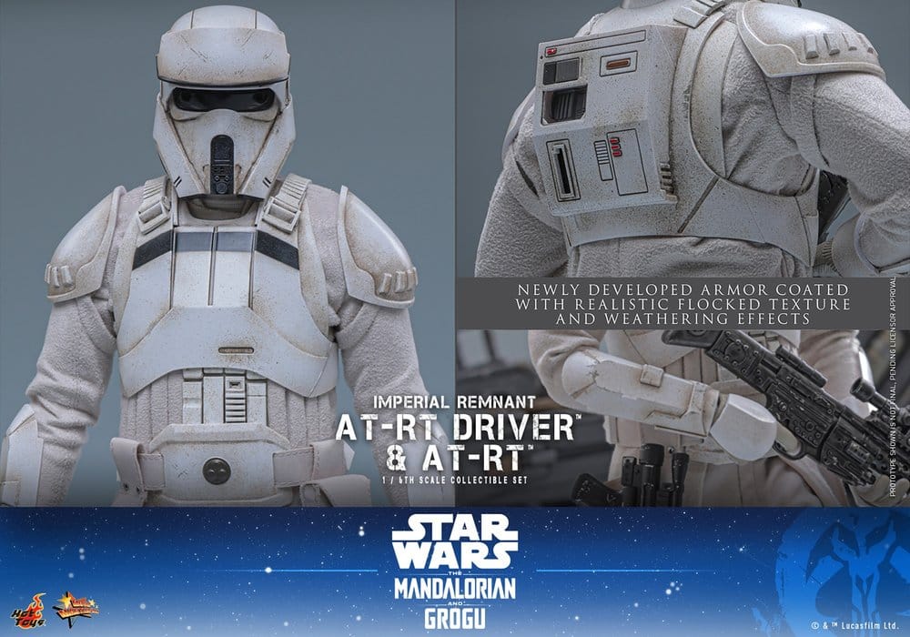 Star Wars: The Mandalorian & Grogu Movie Masterpiece Actionfiguren Set 1/6 Imperial Remnant AT-RT Driver & AT-RT 60 cm Image 19