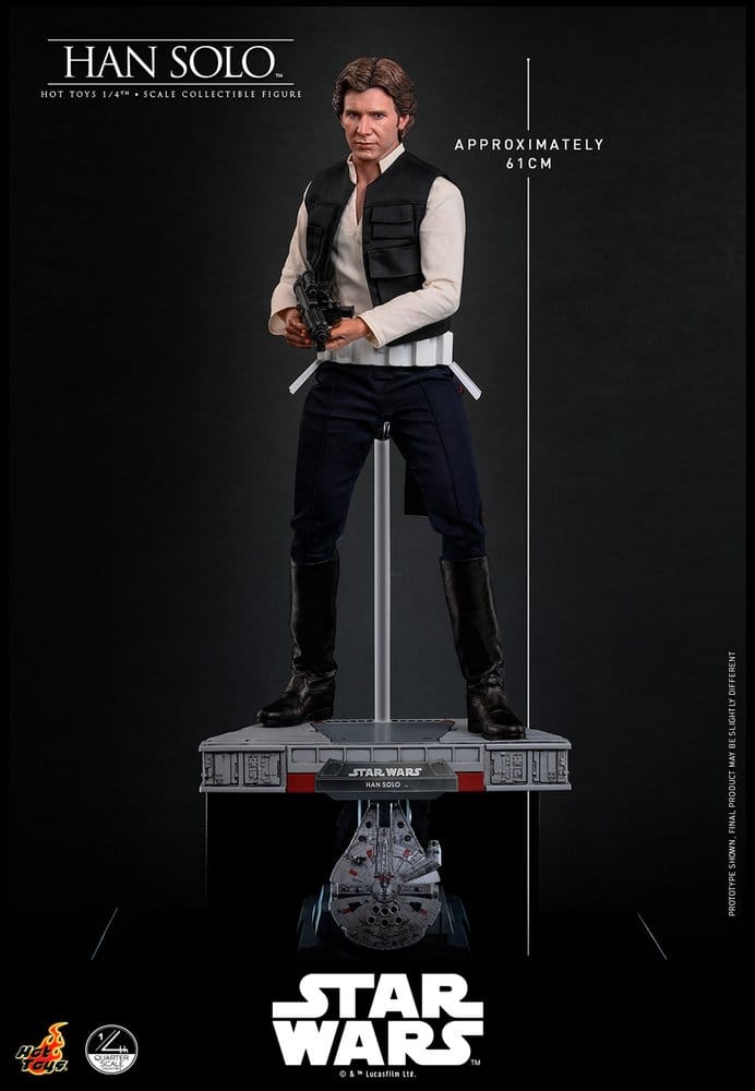 Star Wars Episode IV Actionfigur 1/4 Han Solo 46  cm Image 19