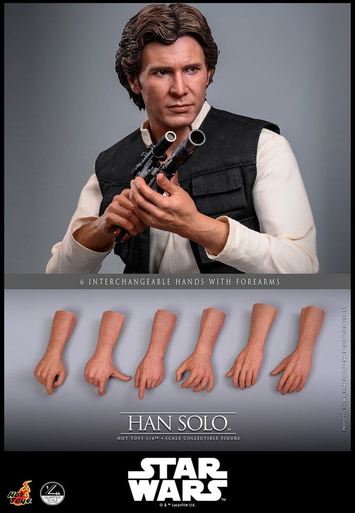 Star Wars Episode IV Actionfigur 1/4 Han Solo 46  cm Image 20