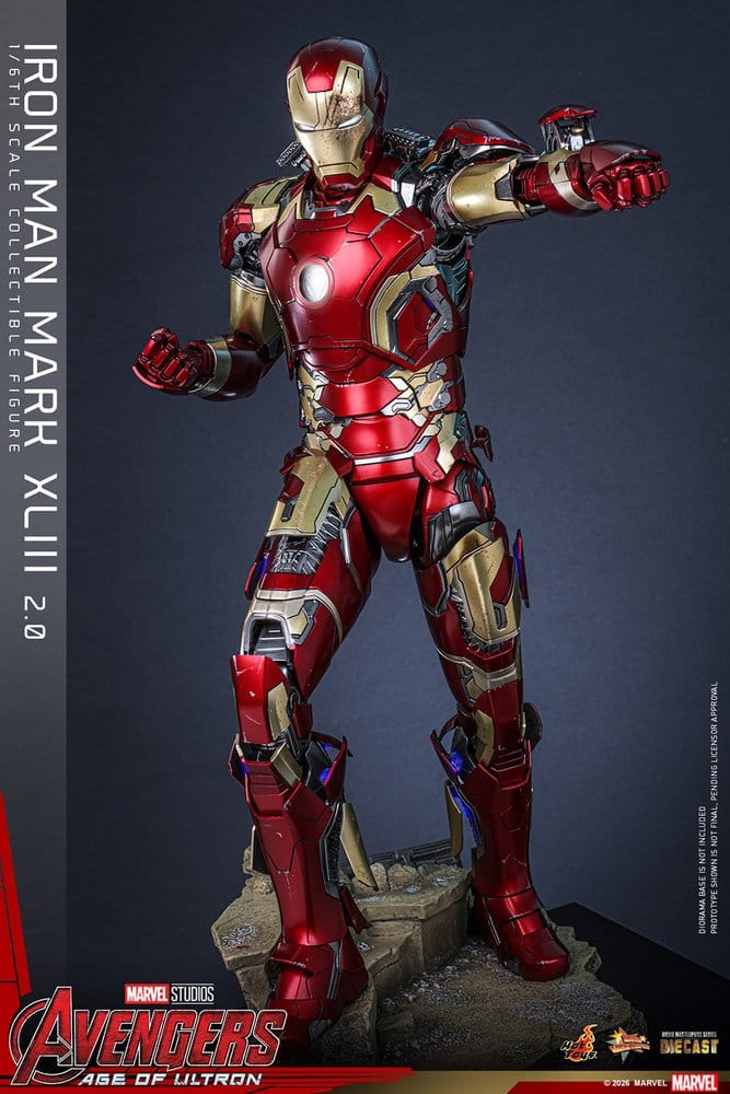 Avengers: Age of Ultron Movie Masterpiece Diecast Actionfigur 1/6 Iron Man Mark XLIII (2.0) 32 cm Image 3