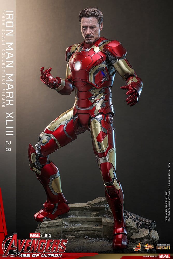 Avengers: Age of Ultron Movie Masterpiece Diecast Actionfigur 1/6 Iron Man Mark XLIII (2.0) 32 cm Image 4