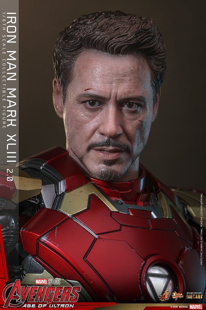 Avengers: Age of Ultron Movie Masterpiece Diecast Actionfigur 1/6 Iron Man Mark XLIII (2.0) 32 cm Image 5
