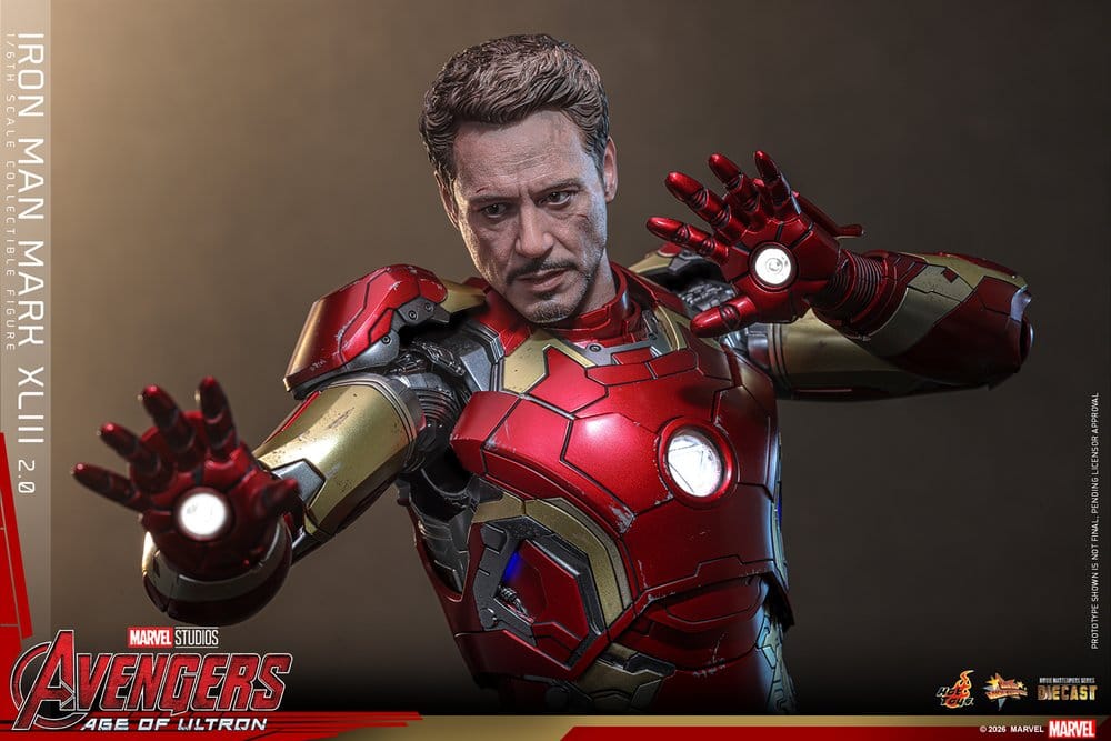 Avengers: Age of Ultron Movie Masterpiece Diecast Actionfigur 1/6 Iron Man Mark XLIII (2.0) 32 cm Image 6