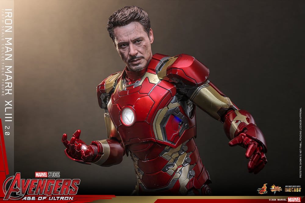 Avengers: Age of Ultron Movie Masterpiece Diecast Actionfigur 1/6 Iron Man Mark XLIII (2.0) 32 cm Image 7